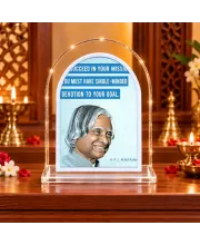A P J Abdul Kalam L Shape Acrylic Showpiece 3 X 3.5 Inch For Home, Office And Car (F175897)