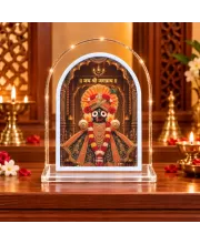 Lord Jagannath L Shape Acrylic Showpiece 3 X 3.5 Inch For Home, Office And Car (F175906)