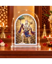 Hanuman L Shape Acrylic Showpiece 3 X 3.5 Inch For Home, Office And Car (F175907)