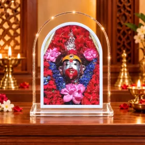Kali Maa L Shape Acrylic Showpiece 3 X 3.5 Inch For Home, Office And Car (F175909)