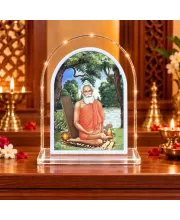Baba Loknath L Shape Acrylic Showpiece 3 X 3.5 Inch For Home, Office And Car (F175910)