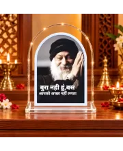 Osho L Shape Acrylic Showpiece 3 X 3.5 Inch For Home, Office And Car (F175920)