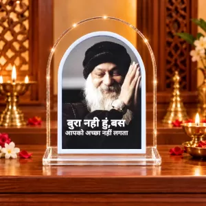Osho L Shape Acrylic Showpiece 3 X 3.5 Inch For Home, Office And Car (F175920) Osho L Shape Acrylic Showpiece 3 X 3.5 Inch For Home, Office And Car (F175920)
