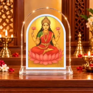 Goddess Lakshmi L Shape Acrylic Showpiece 3 X 3.5 Inch For Home, Office And Car (F175922) Goddess Lakshmi L Shape Acrylic Showpiece 3 X 3.5 Inch For Home, Office And Car (F175922)