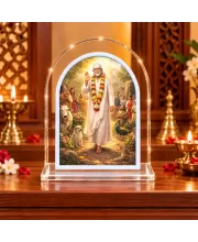 Sai Baba L Shape Acrylic Showpiece 3 X 3.5 Inch For Home, Office And Car (F175930)