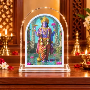 Lord Vishnu L Shape Acrylic Showpiece 3 X 3.5 Inch For Home, Office And Car (F175932) Lord Vishnu L Shape Acrylic Showpiece 3 X 3.5 Inch For Home, Office And Car (F175932)