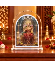 Lakshmi Maa L Shape Acrylic Showpiece 3 X 3.5 Inch For Home, Office And Car (F175943)