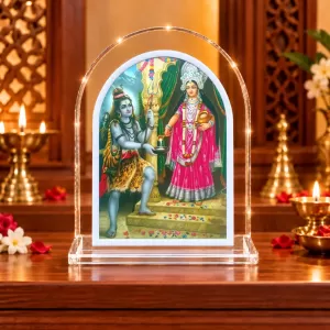 Maa Durga L Shape Acrylic Showpiece 3 X 3.5 Inch For Home, Office And Car (F175945) Maa Durga L Shape Acrylic Showpiece 3 X 3.5 Inch For Home, Office And Car (F175945)