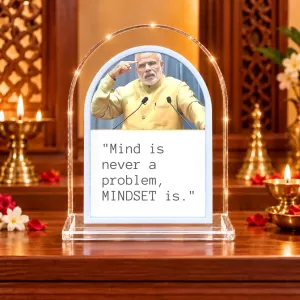 Narendra Modi L Shape Acrylic Showpiece 3 X 3.5 Inch For Home, Office And Car (F175951) Narendra Modi L Shape Acrylic Showpiece 3 X 3.5 Inch For Home, Office And Car (F175951)