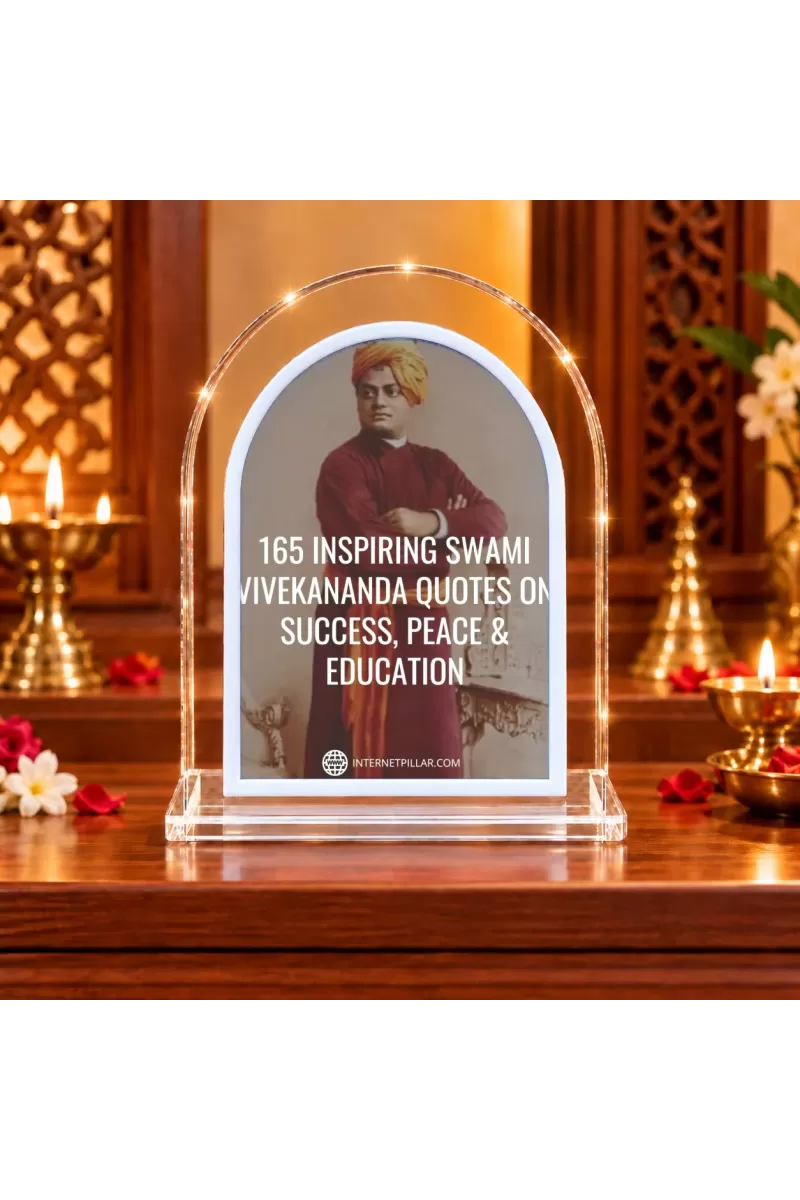 Swami Vivekananda L Shape Acrylic Showpiece 3 X 3.5 Inch For Home, Office And Car (F175955)
