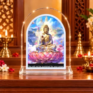Buddha L Shape Acrylic Showpiece 3 X 3.5 Inch For Home, Office And Car (F175958) Buddha L Shape Acrylic Showpiece 3 X 3.5 Inch For Home, Office And Car (F175958)