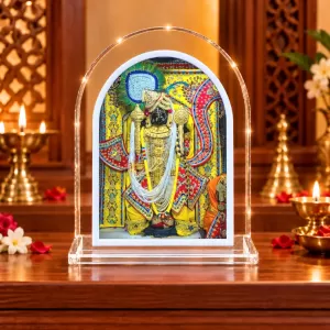 Lord Dwarikadhish L Shape Acrylic Showpiece 3 X 3.5 Inch For Home, Office And Car (F175965) Lord Dwarikadhish L Shape Acrylic Showpiece 3 X 3.5 Inch For Home, Office And Car (F175965)
