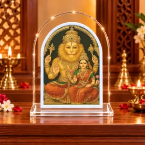 Lakshmi Narasimha L Shape Acrylic Showpiece 3 X 3.5 Inch For Home, Office And Car (F175972) Lakshmi Narasimha L Shape Acrylic Showpiece 3 X 3.5 Inch For Home, Office And Car (F175972)