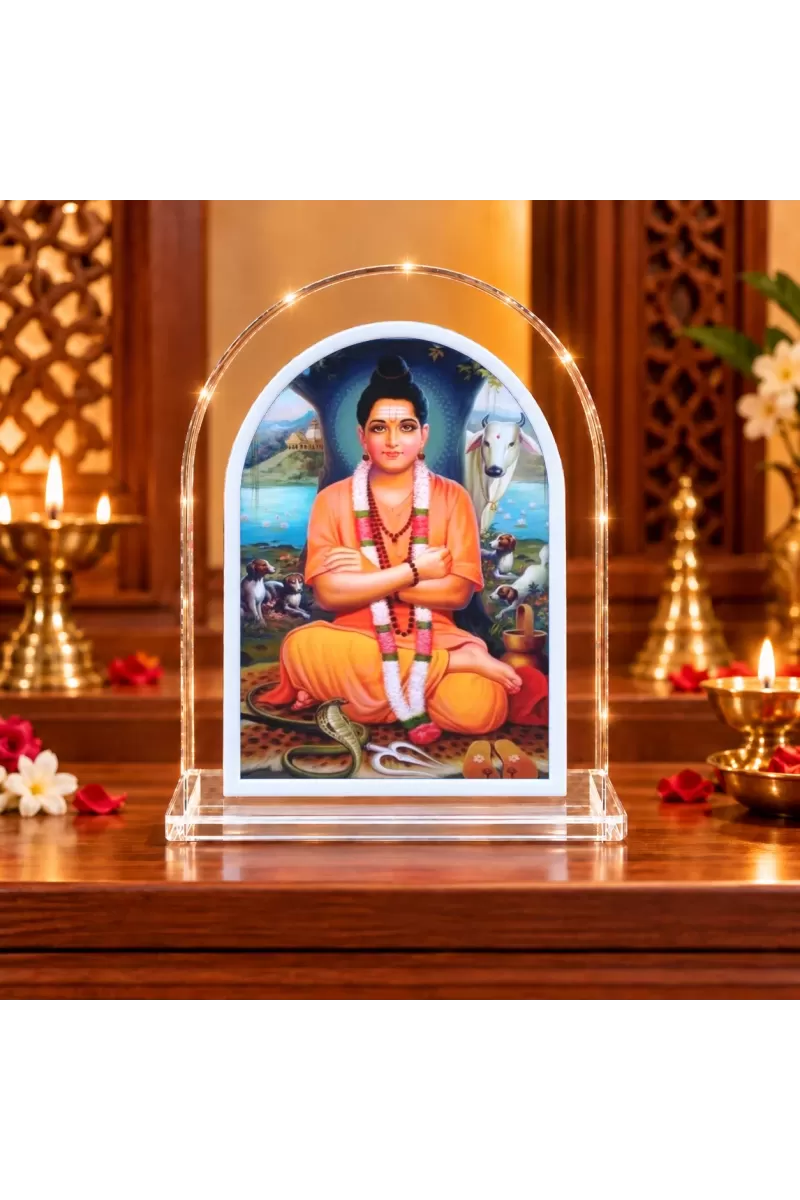 Dattaguru L Shape Acrylic Showpiece 3 X 3.5 Inch For Home, Office And Car (F175974)