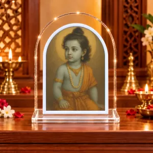 Lord Krishna L Shape Acrylic Showpiece 3 X 3.5 Inch For Home, Office And Car (F175989) Lord Krishna L Shape Acrylic Showpiece 3 X 3.5 Inch For Home, Office And Car (F175989)