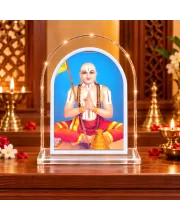 Adi Shankaracharya L Shape Acrylic Showpiece 3 X 3.5 Inch For Home, Office And Car (F175991)