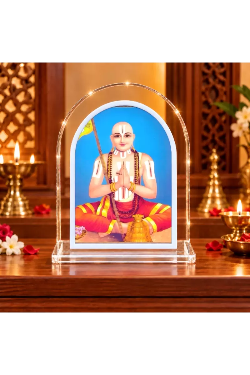 Adi Shankaracharya L Shape Acrylic Showpiece 3 X 3.5 Inch For Home, Office And Car (F175991)