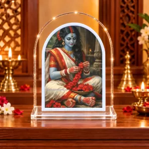 Maa Durga L Shape Acrylic Showpiece 3 X 3.5 Inch For Home, Office And Car (F175992) Maa Durga L Shape Acrylic Showpiece 3 X 3.5 Inch For Home, Office And Car (F175992)