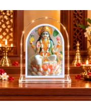 Goddess Lakshmi L Shape Acrylic Showpiece 3 X 3.5 Inch For Home, Office And Car (F175994)