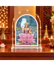 Goddess Lakshmi L Shape Acrylic Showpiece 3 X 3.5 Inch For Home, Office And Car (F175995)