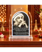 Osho L Shape Acrylic Showpiece 3 X 3.5 Inch For Home, Office And Car (F175999)
