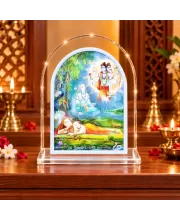 Dattaguru L Shape Acrylic Showpiece 3 X 3.5 Inch For Home, Office And Car (F176002)