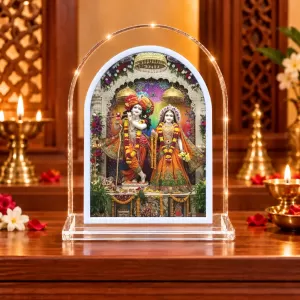 Radha Krishna L Shape Acrylic Showpiece 3 X 3.5 Inch For Home, Office And Car (F176004) Radha Krishna L Shape Acrylic Showpiece 3 X 3.5 Inch For Home, Office And Car (F176004)