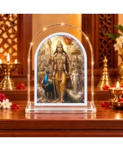 Lord L Shape Acrylic Showpiece 3 X 3.5 Inch For Home, Office And Car (F176009)