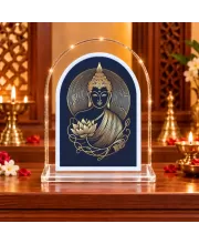 Buddha L Shape Acrylic Showpiece 3 X 3.5 Inch For Home, Office And Car (F176010)