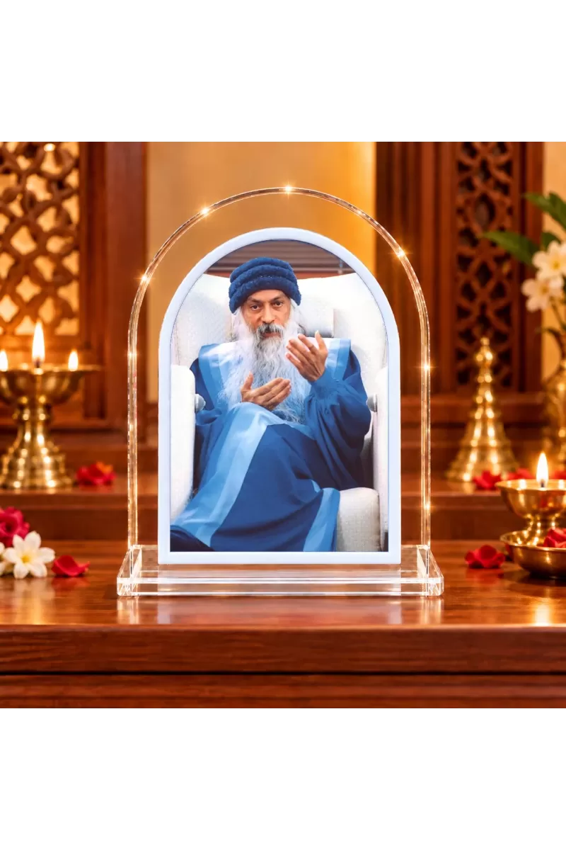 Osho L Shape Acrylic Showpiece 3 X 3.5 Inch For Home, Office And Car (F176014)