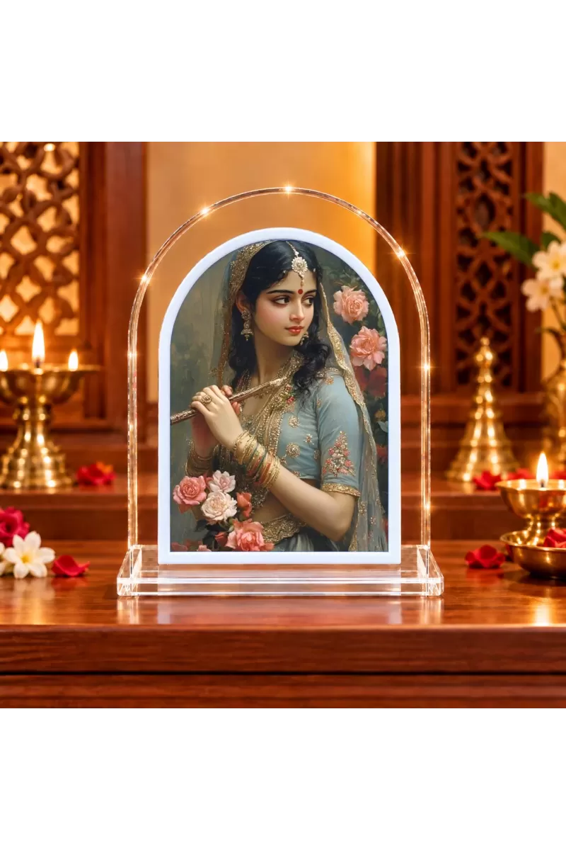 Radha L Shape Acrylic Showpiece 3 X 3.5 Inch For Home, Office And Car (F176019)