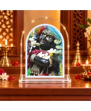 Lord Krishna L Shape Acrylic Showpiece 3 X 3.5 Inch For Home, Office And Car (F176020)
