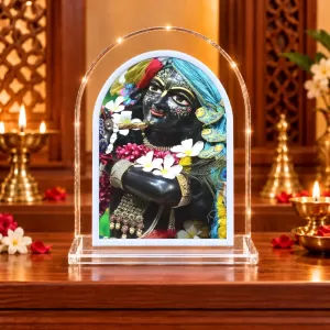 Lord Krishna L Shape Acrylic Showpiece 3 X 3.5 Inch For Home, Office And Car (F176020) Lord Krishna L Shape Acrylic Showpiece 3 X 3.5 Inch For Home, Office And Car (F176020)