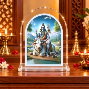 Lord Shiva L Shape Acrylic Showpiece 3 X 3.5 Inch For Home, Office And Car (F176033) Lord Shiva L Shape Acrylic Showpiece 3 X 3.5 Inch For Home, Office And Car (F176033)