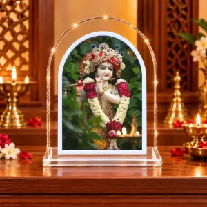 Lord Krishna L Shape Acrylic Showpiece 3 X 3.5 Inch For Home, Office And Car (F176034) Lord Krishna L Shape Acrylic Showpiece 3 X 3.5 Inch For Home, Office And Car (F176034)