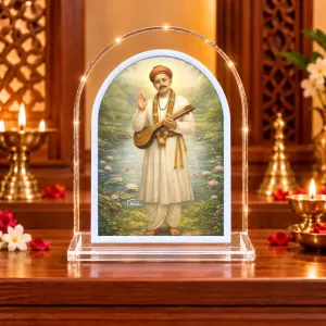 Shree Namdev Maharaj L Shape Acrylic Showpiece 3 X 3.5 Inch For Home, Office And Car (F176035) Shree Namdev Maharaj L Shape Acrylic Showpiece 3 X 3.5 Inch For Home, Office And Car (F176035)
