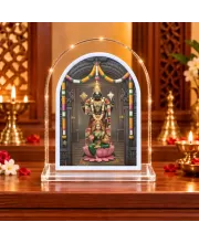 Tirupati Balaji L Shape Acrylic Showpiece 3 X 3.5 Inch For Home, Office And Car (F176043)