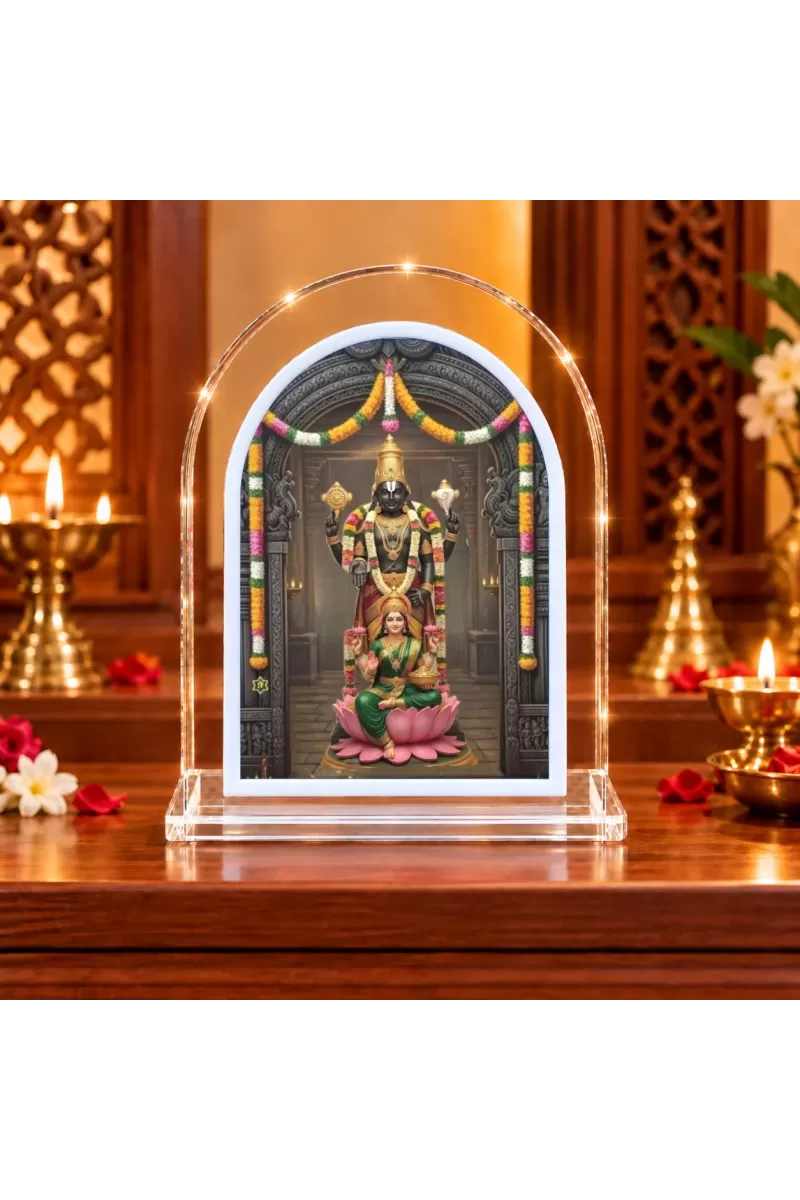 Tirupati Balaji L Shape Acrylic Showpiece 3 X 3.5 Inch For Home, Office And Car (F176043)