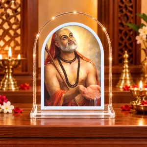 Adi Shankaracharya L Shape Acrylic Showpiece 3 X 3.5 Inch For Home, Office And Car (F176044)