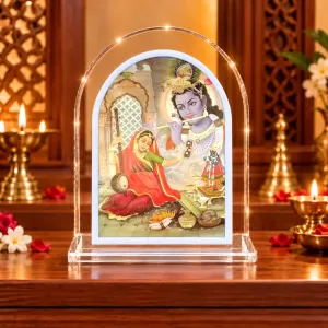 Shree Krishna L Shape Acrylic Showpiece 3 X 3.5 Inch For Home, Office And Car (F176052) Shree Krishna L Shape Acrylic Showpiece 3 X 3.5 Inch For Home, Office And Car (F176052)