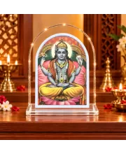 Lord Vishnu L Shape Acrylic Showpiece 3 X 3.5 Inch For Home, Office And Car (F176054)