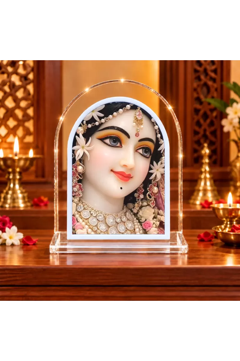 Shree Radha L Shape Acrylic Showpiece 3 X 3.5 Inch For Home, Office And Car (F176058)