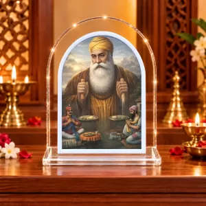 Guru Nanak Ji L Shape Acrylic Showpiece 3 X 3.5 Inch For Home, Office And Car (F176060) Guru Nanak Ji L Shape Acrylic Showpiece 3 X 3.5 Inch For Home, Office And Car (F176060)