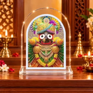 Lord Jagannath L Shape Acrylic Showpiece 3 X 3.5 Inch For Home, Office And Car (F176061) Lord Jagannath L Shape Acrylic Showpiece 3 X 3.5 Inch For Home, Office And Car (F176061)