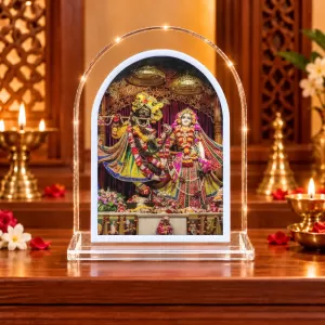 Radha Krishna L Shape Acrylic Showpiece 3 X 3.5 Inch For Home, Office And Car (F176062) Radha Krishna L Shape Acrylic Showpiece 3 X 3.5 Inch For Home, Office And Car (F176062)