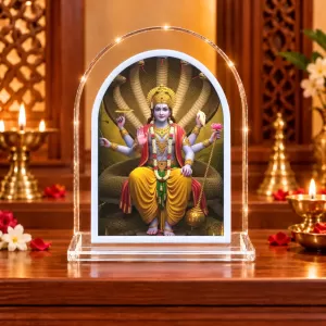 Lord Vishnu L Shape Acrylic Showpiece 3 X 3.5 Inch For Home, Office And Car (F176065) Lord Vishnu L Shape Acrylic Showpiece 3 X 3.5 Inch For Home, Office And Car (F176065)