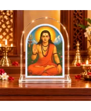 Adi Shankaracharya L Shape Acrylic Showpiece 3 X 3.5 Inch For Home, Office And Car (F176068)
