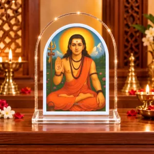 Adi Shankaracharya L Shape Acrylic Showpiece 3 X 3.5 Inch For Home, Office And Car (F176068)