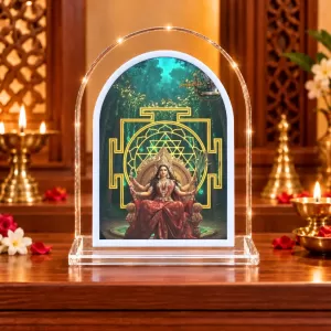 Sri Yantra L Shape Acrylic Showpiece 3 X 3.5 Inch For Home, Office And Car (F176076) Sri Yantra L Shape Acrylic Showpiece 3 X 3.5 Inch For Home, Office And Car (F176076)
