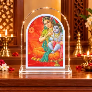 Yashoda Krishna L Shape Acrylic Showpiece 3 X 3.5 Inch For Home, Office And Car (F176077) Yashoda Krishna L Shape Acrylic Showpiece 3 X 3.5 Inch For Home, Office And Car (F176077)